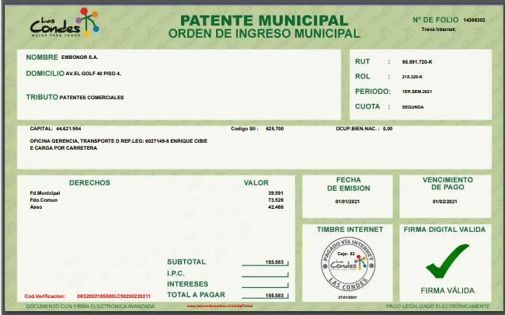 Patente Municipal